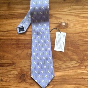 Vineyard Vines Light Blue Eiffel Tower Tie
